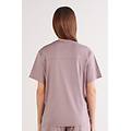 maglia manica corta in elevated cotton donna viola taglia s