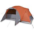 - tenda da campeggio crossvent 8 persone arancione impermeabile