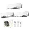 climatizzatore condizionatore trial split parete inverter serie ke white 9000+9000+9000 btu r-32 con