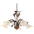 leroy merlin lampadario neoclassico lucrezia marrone paralume marrone 5x e14
