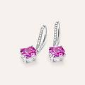 orecchini pendenti silver rainbow argento rodiato cubic zirconia collezione silver rainbow bianco