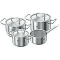 twin classic 4-pz. set di pentole argento