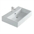 plus design lavabo 60x48 bianco lucido monoforo codice prod 6102