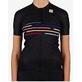 maglia vélodrome w manica corta nero multicolor donna l