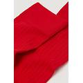calze lunghe cotone soft a coste uomo rosso taglia 44-45