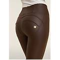 pantaloni push up wr. up 7/8 superskinny vita alta similpelle demitasse donna extra small