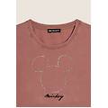 t-shirt cropped da donna con mickey mouse in strass burlwood donna medium