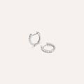 orecchini a cerchio sophia oro bianco diamante collezione sophia oro bianco