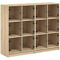 - libreria ante rovere sonoma 136x37x109 cm in legno multistrato