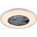 reality plafoniera ventilatore harstad led cromo