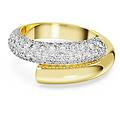 Swarovski Anello Dextera Bianco Placcato Color Oro 60