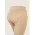 pantaloni n. o. w. in tessuto traspirante vita risvoltabile irish cream donna extra large