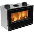 caminetto 70. 165 inserto a legna nero