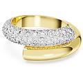 anello dextera bianco placcato color oro 58
