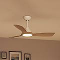 ventilatore led olas ø 106 cm marrone/bianco silenzioso