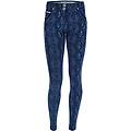 jeans wr. up in denim navetta stampa pitonata in tono snake l. print-den. indigo blu donna large