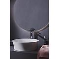 lavabo da appoggio tondo in ceramica bianco