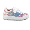 sneakers da bambina bianco e fuxia con strap taglia 40