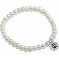 bracciale di perle donna argento 925 gioiello yel301-s1
