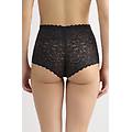 culotte vita alta in pizzo donna nero taglia 5