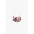 top con spalline e paillettes