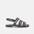 sandali da donna con pietre marrone