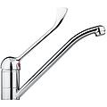 miscelatore monocomando lavello con leva clinica e canna girevole 02450 cromato ottone