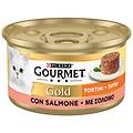 purina gold tortini umido gatto 85g salmone confezione da 24 pezzi cibo umido per gatti 1&deg;