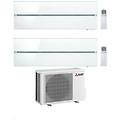 climatizzatore dual split kirigamine msz-ln bianco 9+18 con mxz-3f68vf4 inverter r-32 wi-fi classe