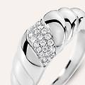 anello fascia silver shine argento rodiato cubic zirconia collezione silver shine misura 52 bianco