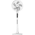 ventilatore a piantana 65 watt con telecomando timer metallo abs 5 pale 10 velocità diametro