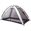vidaxl zanzariera a tenda per letto 200x90x110 cm argento