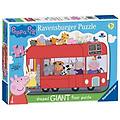 - rvb05530 puzzle da 24 pezzi gigante sagomato da pavimento peppa pig bus