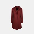 cappotto teddy da donna bordeaux
