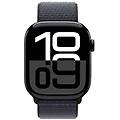 watch series 10 serie 10 gps 46mm cassa in alluminio color jet black con sport loop