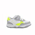 sneakers da bambino grigio e bianco con strap taglia 20