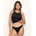 slip a costine soft modal rib / nero / s nero