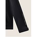 felpa donna con cappuccio in tessuto teddy e chiusura zip nero donna large