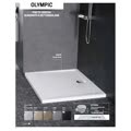 new olympic piatto doccia 90x90 bianco in acrilico codice prod oln904-30