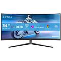 evnia 34m2c6500-00 monitor pc 34'' 3440 x1440 pixel wide quad hd qdoled grigio