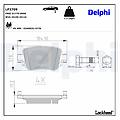 delphi set di pastiglie freno lp2709 posteriore