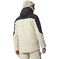 soppero m giacca da sci uomo beige/black s