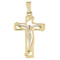 croce uomo oro giallo bianco gl100505