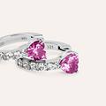 orecchini a cerchio silver elegance argento rodiato cubic zirconia collezione silver elegance