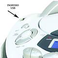 Majestic New Ah 2387r Mp3 Usb Lettore Cd Personale Nero Bianco