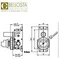 rubinetterie 104002 corpo incasso miscelatore vasca doccia con deviatore