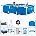 - piscina fuori terra rettangolo 300x200x75 cm blu include accessori coordinati a203