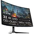 ALIENWARE dell aw3225qf 32 qd-oled ultrahd 4k 240hz 0 03ms altezza regolabile g-sync curvo