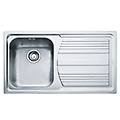 lavello 1 vasca (86x50cm) lll 611 l logica line inox dekor 101 0086 236