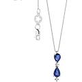 collana zaffiro diamante gioiello gocce di stella caratura 0 02 glb 1606